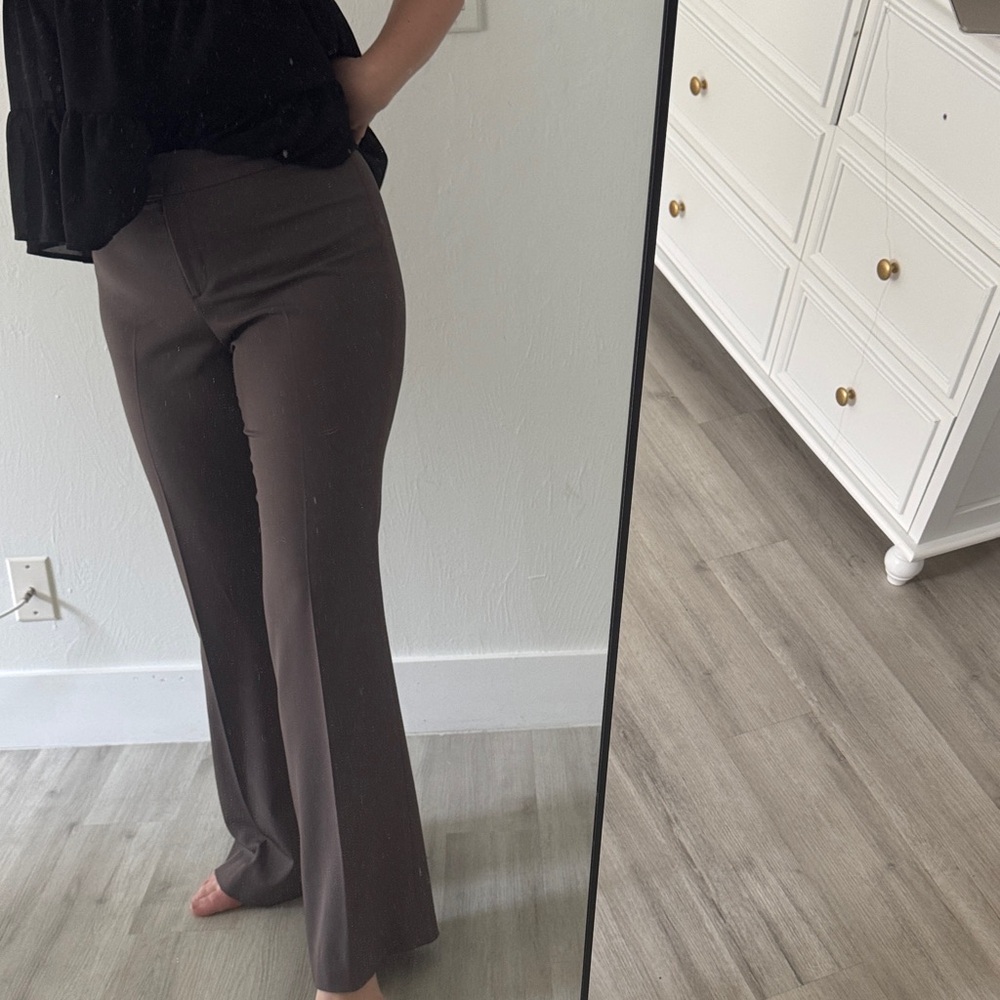 Chic Brown olive green Boot Cut Women's Pants
